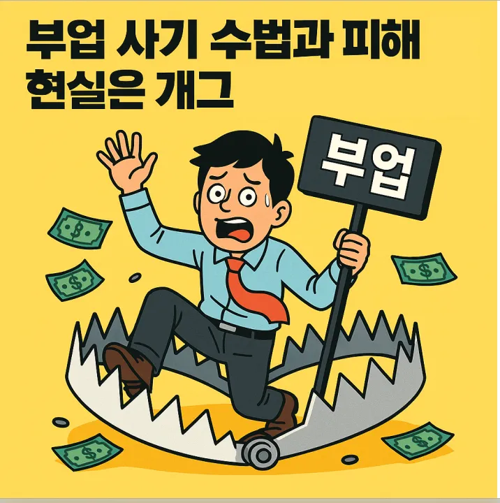 부업 사기 수법과 피해 사례 현실은 개그보다 웃기지 않다 - 부업을 가장한 신종 사기가 급증